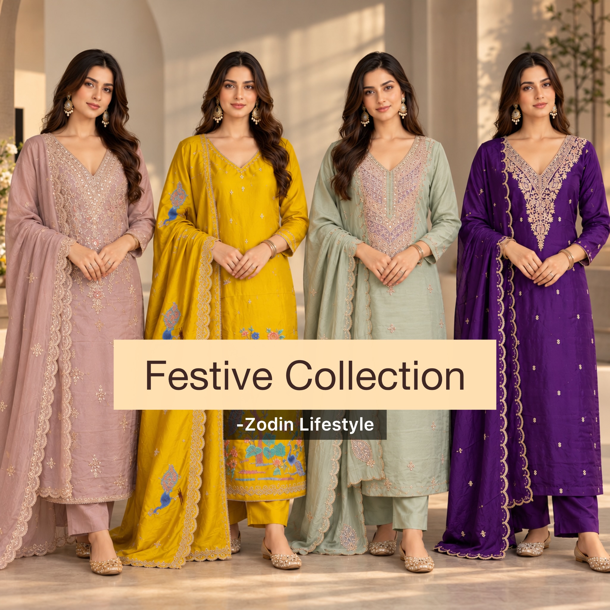 Majestic Lavender Violet Linen Zari Jamdani